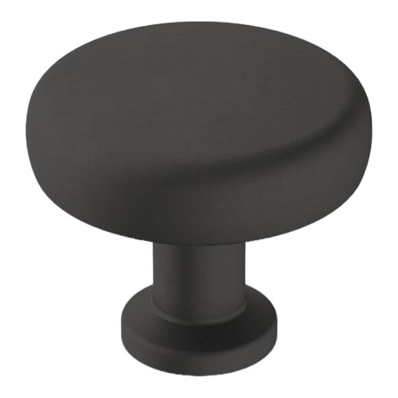 Amerock BP36780FB Matte Black Cabinet Pull Handle 1 1/4” Knob NEW Open Box - Picture 7 of 12